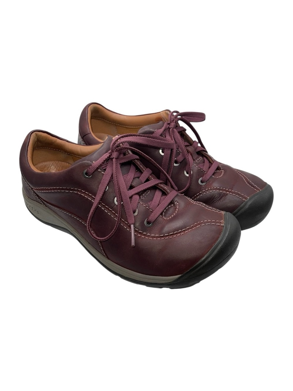 KEEN Presidio II Leather Shoes Winetasting Burgundy‎ Women’s 7.5 US
